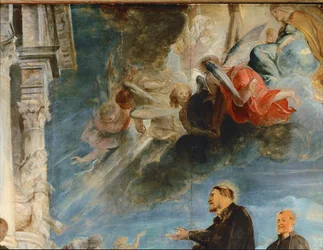 El milagro de San Francisco Javier (pintura sobre madera de roble)
