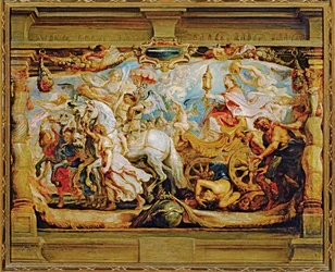 El triunfo de la Iglesia (pintura sobre lienzo)