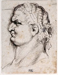Tito, de diez dibujos de ocho de los primeros doce Césares, después de las medallas de Giovanni da Cavino