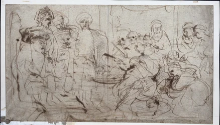 Tomiris con la cabeza de Ciro, c. 1637-1638