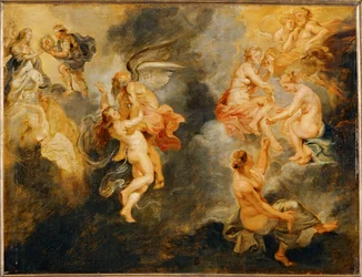 Triomphe de la verit (pintura sobre madera)