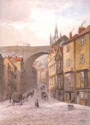 The Side (lápiz y acuarela sobre papel sobre tabla)