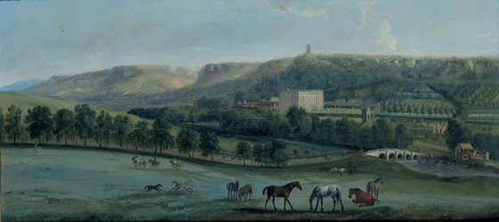 Vista de Chatsworth desde el suroeste