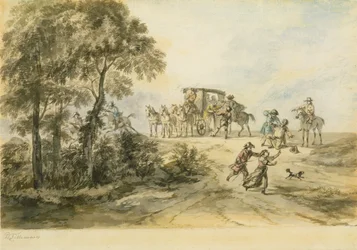 Carruaje y bandolero