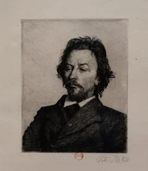 Retrato de Vilhelm Hammershoi