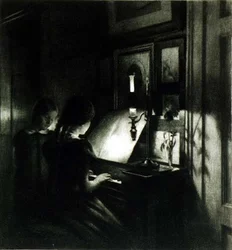 Las chicas en el piano