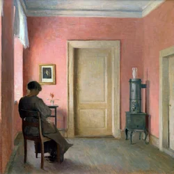 Mujer sentada en un interior, 1915