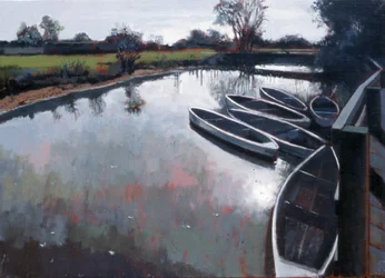 Barcombe Mills, Sussex, 2007 (óleo sobre lienzo)