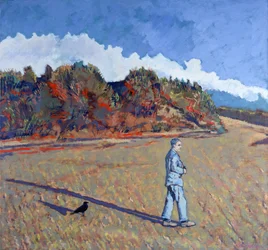 Sombra en la playa, 2000