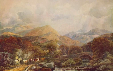 Paisaje montañoso, siglo XIX