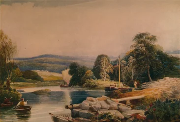 En el Teify, Cardiganshire, siglo XIX, 1935