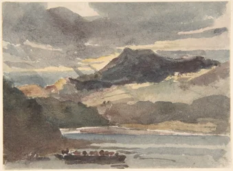 Estudio para «El transbordador» - Snowdon desde Llyn Padran, Gales del Norte