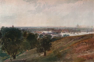 El Támesis desde Greenwich Hill, c. 1820