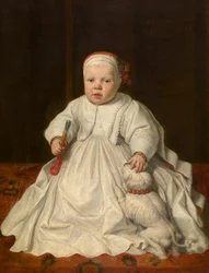 Retrato de un niño (óleo sobre lienzo, montado sobre madera)