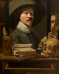Retrato vanidoso del pintor (óleo sobre lienzo)