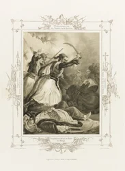 Christos Anagnostaras del Álbum del Heroísmo Griego, ca 1835