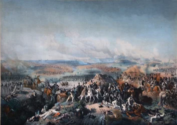 La batalla de Borodino el 26 de agosto de 1812, primer cuarto del siglo XIX