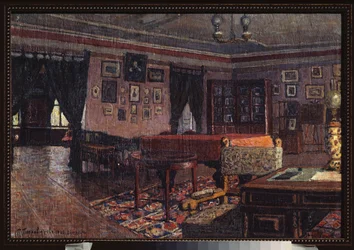 El salón de la casa de Peter Ilyich Tchaikovsky