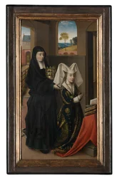 Isabel de Portugal y Santa Isabel, c.1457-60 (óleo sobre lienzo)