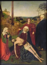 La Lamentación (óleo sobre tabla)