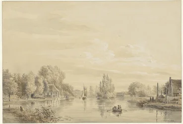 Vista del Vecht hacia Hofstede Slotzigt