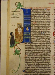 La quema de Juan Hus De la Biblia de Martinitz