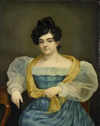 Retrato de Adriana Johanna van Wijck, esposa de Johannes Ploos van Amstel