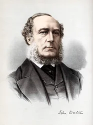 John Walter, político liberal moderado británico, c. 1890