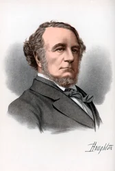 Richard Monckton Milnes, 1er Barón Houghton, poeta y político inglés, c1890