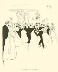 Caricatura de Phil May, de la década de 1890