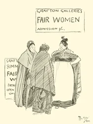 Caricatura de Phil May, de la década de 1890