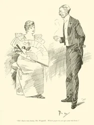 Caricatura de Phil May, de la década de 1890