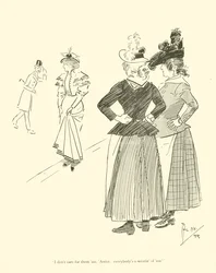 Caricatura de Phil May, de la década de 1890