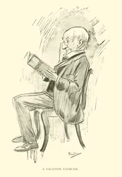 Caricatura de Phil May, de la década de 1890