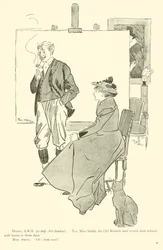 Caricatura de Phil May, de la década de 1890
