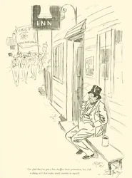Caricatura de Phil May, de la década de 1890