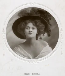 Maudi Darrell, actriz británica, c1908