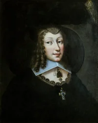 Cristina María de Francia 1606-1663, duquesa de Saboya en vestido de viuda, 1638-1640