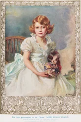 La princesa Isabel, de 7 años