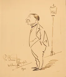 Caricatura de Samuel Bancroft