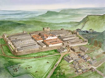 Fuerte romano de Housesteads, siglo II, c. 1990-2010