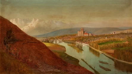 Sens desde los viñedos, 1863