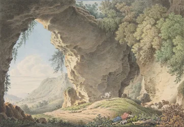 Paisaje rocoso con pastor durmiendo, 1817