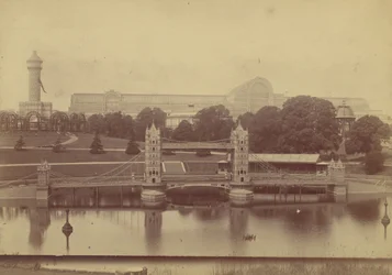 Progreso del Crystal Palace en Sydenham, 1854