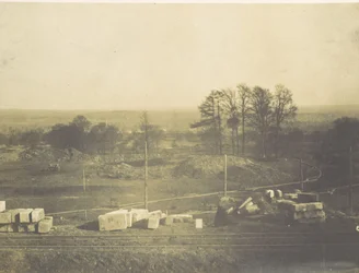 [Los terrenos mirando hacia Penge], 1854