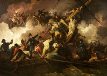 El corte de la corbeta francesa 