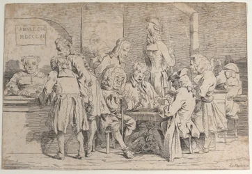 Jugando Tric Trac, 1763