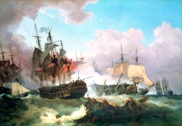 La batalla de Camperdown, 1799