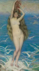 Niña con gaviotas, c.1920