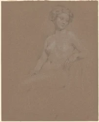 Desnudo femenino sentado